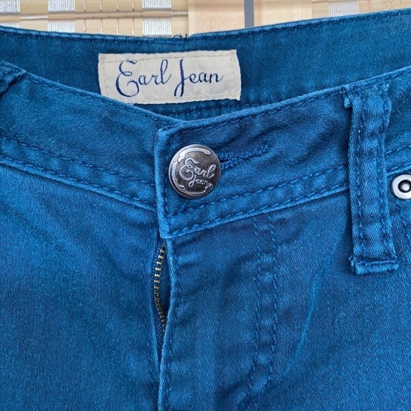 Earl Jean Galaxy Blue Denim Jeans Size 6 Skinny Leg Casual Pants - Picture 8 of 10